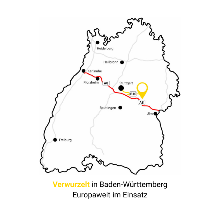 Standorte - verwurzelt in BaWü